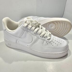 NIKE AIR FORCE 1 '07 MEN'S SHOES WHITE/WHITE SIZE 9 [CW2288-111]